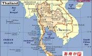 泰国英文地图_泰国地图库