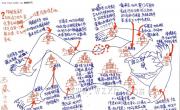 西藏十二寺庙手绘图（十二镇魔图）_西藏旅游地图库