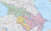 阿塞拜疆高清中文版地图_阿塞拜疆地图库