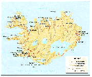 冰岛地图英文版_冰岛地图库