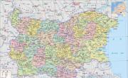 保加利亚中文版地图_保加利亚地图库