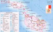马耳他中文全图_马耳他地图库
