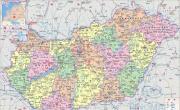 匈牙利高清中文全图_匈牙利地图库