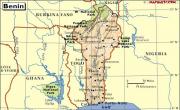 贝宁地图英文版_贝宁地图库