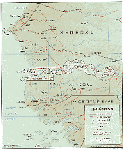 冈比亚地图英文版_冈比亚地图库
