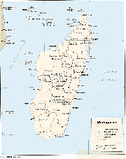 马达加斯加英文全图_马达加斯加地图库