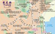突尼斯市区地图_突尼斯地图库