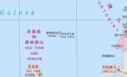 圣多美和普林西比中文版地图_圣多美和普林西比地图库