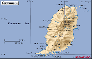 格林纳达英文版地图_格林纳达地图库