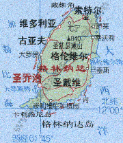 格林纳达中文版地图_格林纳达地图库