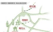 梅花山游览图_江苏旅游地图库