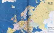 欧洲航空航海线路图_交通地图库