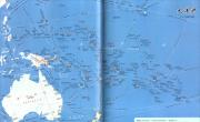 大洋洲航空航海线路图_交通地图库