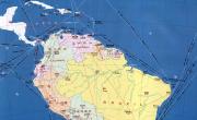 南美洲航空航海线路图_交通地图库