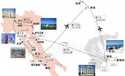 希腊意大利10天旅游路线图_世界旅游地图库