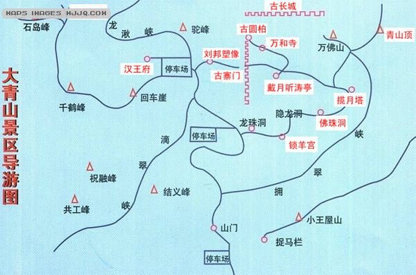 大青山旅游地图山东旅游地图库