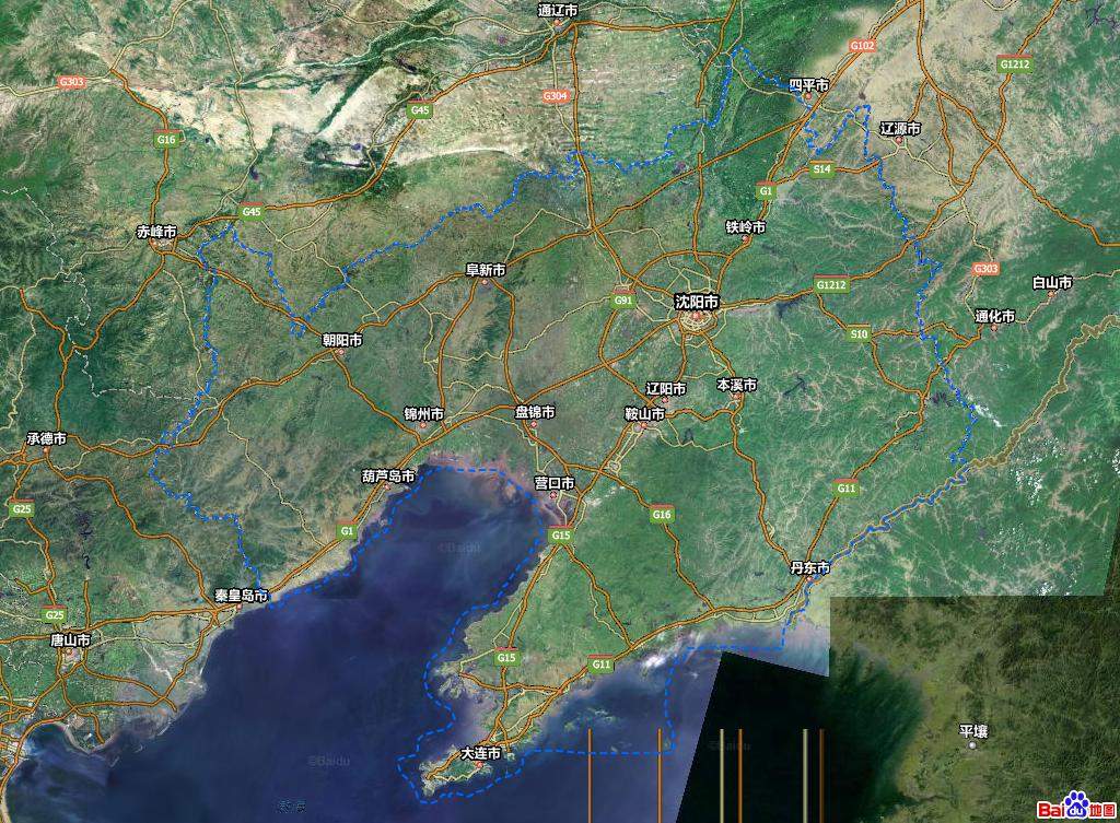 辽宁地图卫星影像辽宁地图库