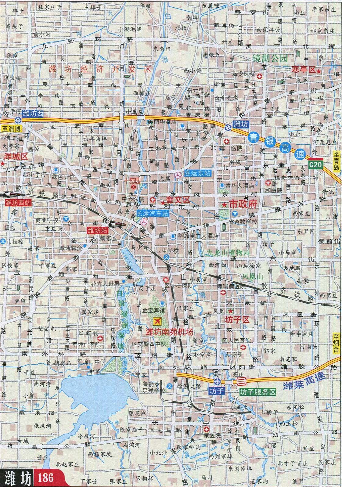 潍坊自驾游地图_山东旅游地图库